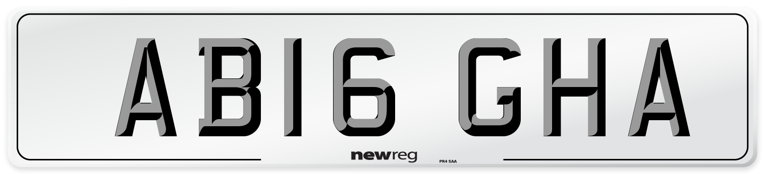 AB16 GHA Number Plate from New Reg